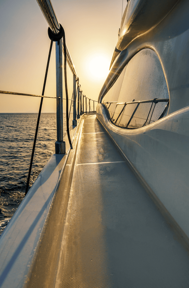 Sunset on the Esperance yacht